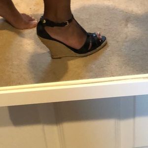 Ivanka Trump black wedges